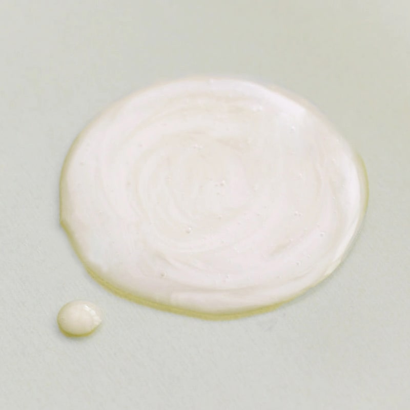 Foile Milky Emulsion Cleanser - product texture and color swatch shown