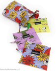 Baggu Standard Baggu Set of 3 - Peanuts - products shown folded up near pouch