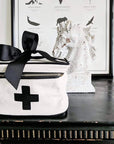 Bag-All Meds and First Aid Storage Box - Cream - product shown on table with decor