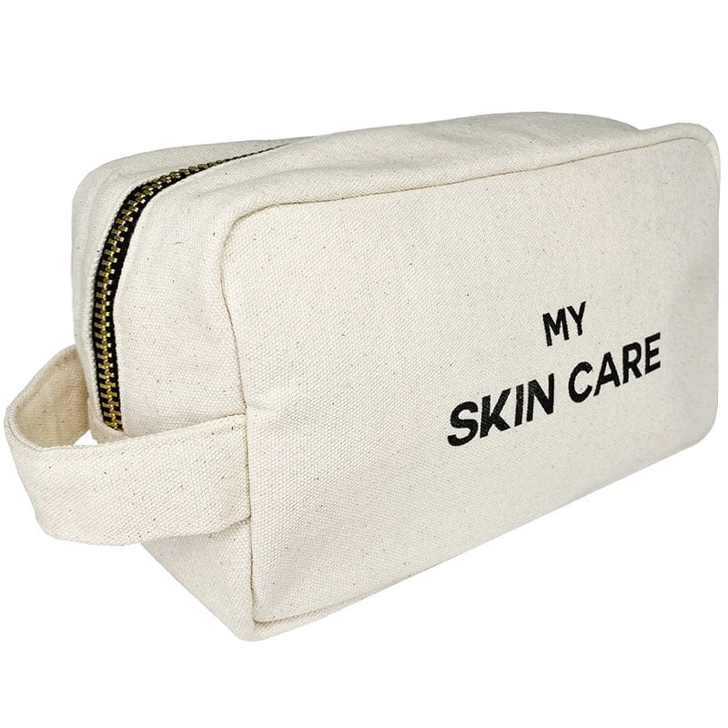 Bag-All My Skin Care Organizing Pouch - Cream - angled view of product shown