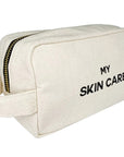 Bag-All My Skin Care Organizing Pouch - Cream - angled view of product shown