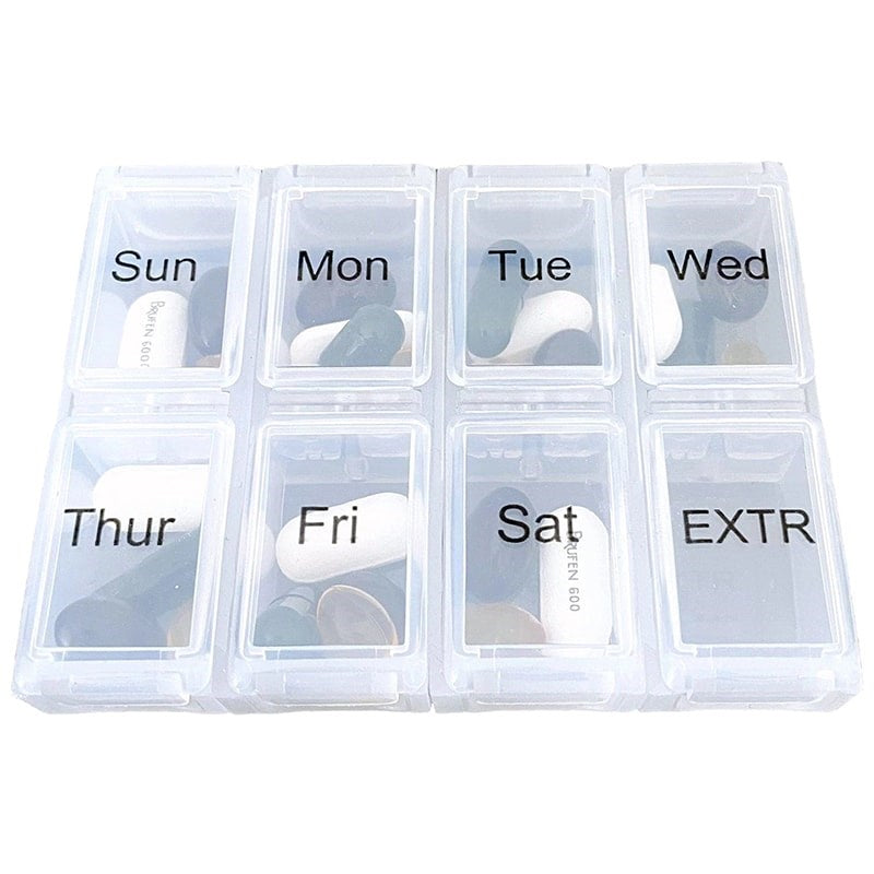 Bag-All Pill Organizing Case with Weekly Insert - Black - weekly pill organizer box shown