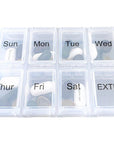 Bag-All Pill Organizing Case with Weekly Insert - Black - weekly pill organizer box shown