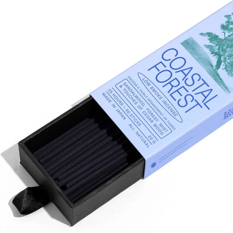 Oddly Specific Low Smoke Incense - Coastal Forest - product shown opened showing incense sticks