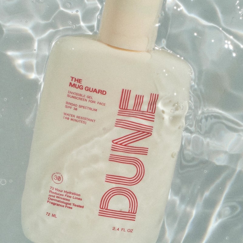 DUNE Suncare The Mug Guard - product shown in water