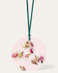 Carriere Freres Rose Mint Botanical Palet - product shown hanging with ribbon