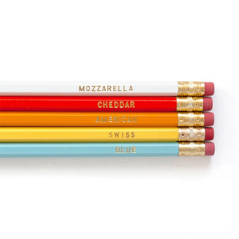 Smarty Pants Paper Cheesy Pencil Set - horizontal view of products