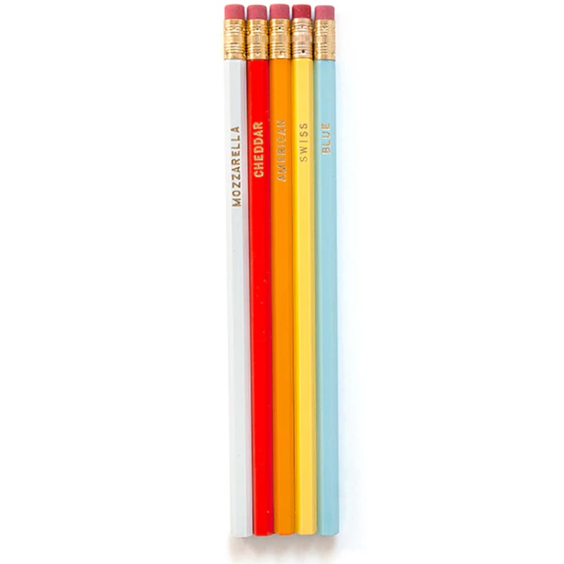 Smarty Pants Paper Cheesy Pencil Set - vertical view of products