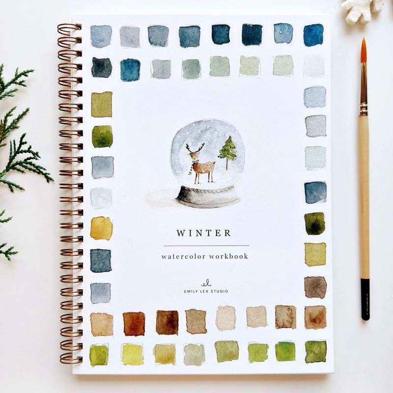 Emily Lex Studio Winter Watercolor Workbook (1 pc)