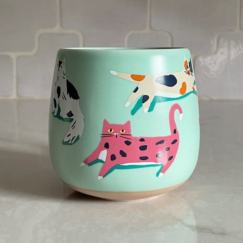 Idlewild Co Cats Ceramic Mug - backside of product shown