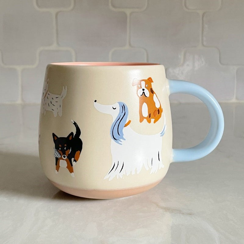 Idlewild Co Dogs Ceramic Mug - product shown on countertop