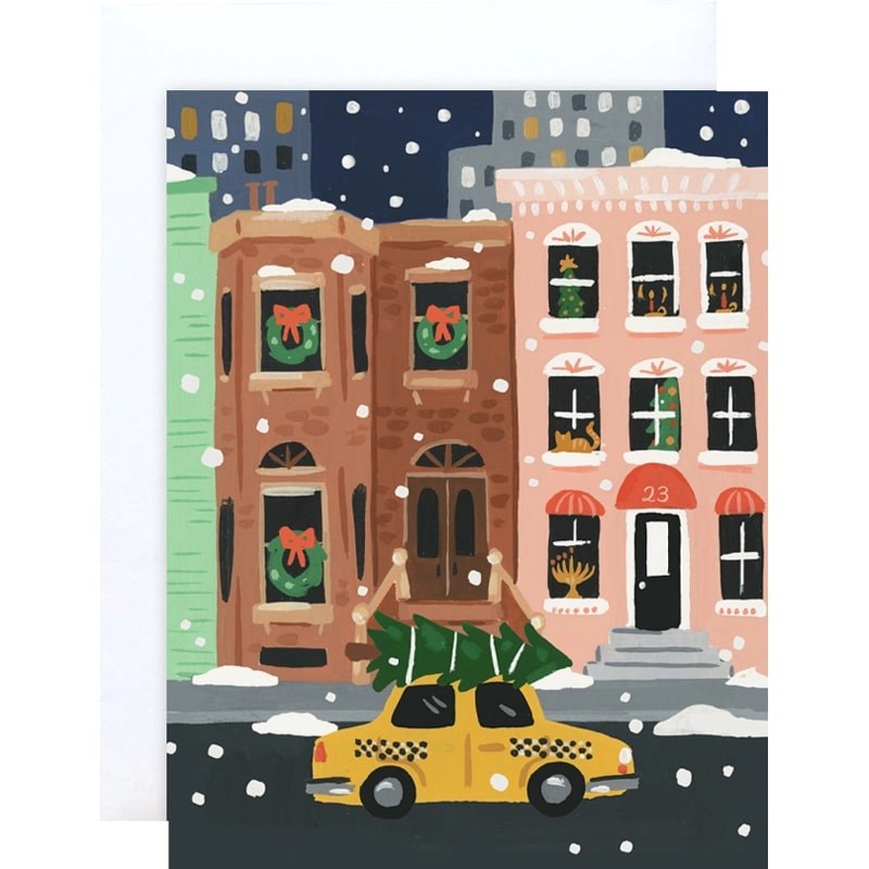 Idlewild Co NYC Holiday Brownstone Card (1 pc)