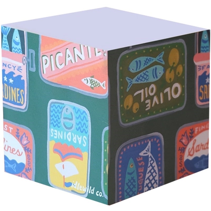 Idlewild Co Tinned Fish Sticky Note Cube (1 pc)