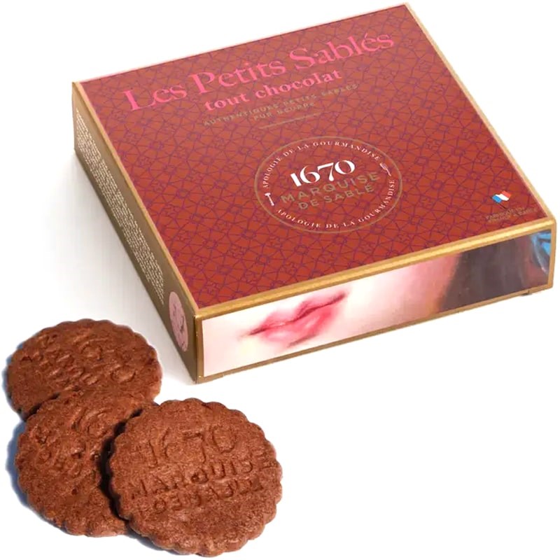 La Sablesienne Chocolate Shortbread Cookies Box (100 g)