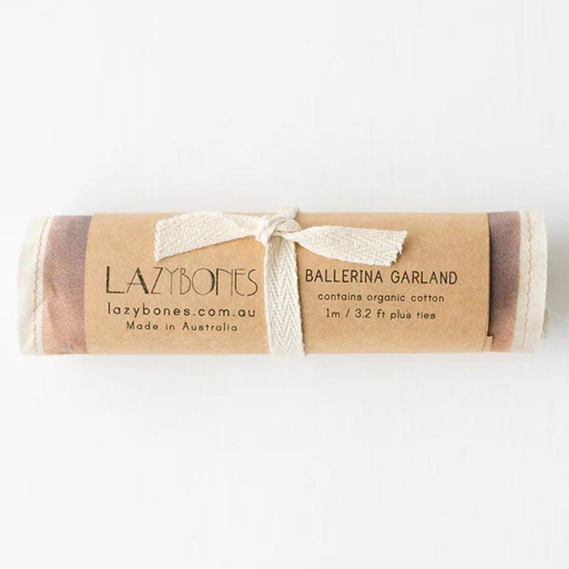 Lazybones Organic Cotton Ballerina Garland - product shown wrapped up