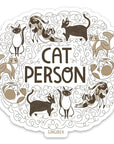 Gingiber Cat Person Sticker (1 pc)