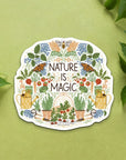 Gingiber Gingiber For Gardenary Sticker - product shown on green background with leaves