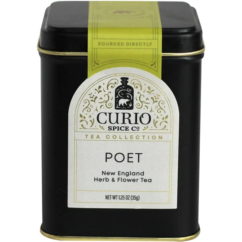 Curio Spice Co Poet Tea - Herbal Loose Tea Blend (1.25 oz)