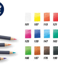 Faber-Castell Goldfaber Color Pencils - chart showing product color swatches