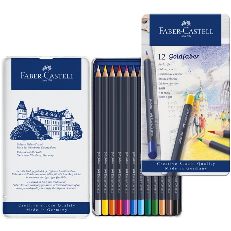 Faber-Castell Goldfaber Color Pencils - open product packaging shown