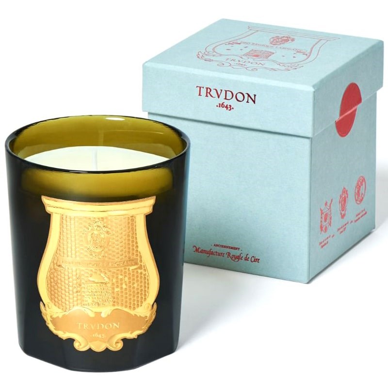 Trudon Tuileries Candle - product shown next to packaging