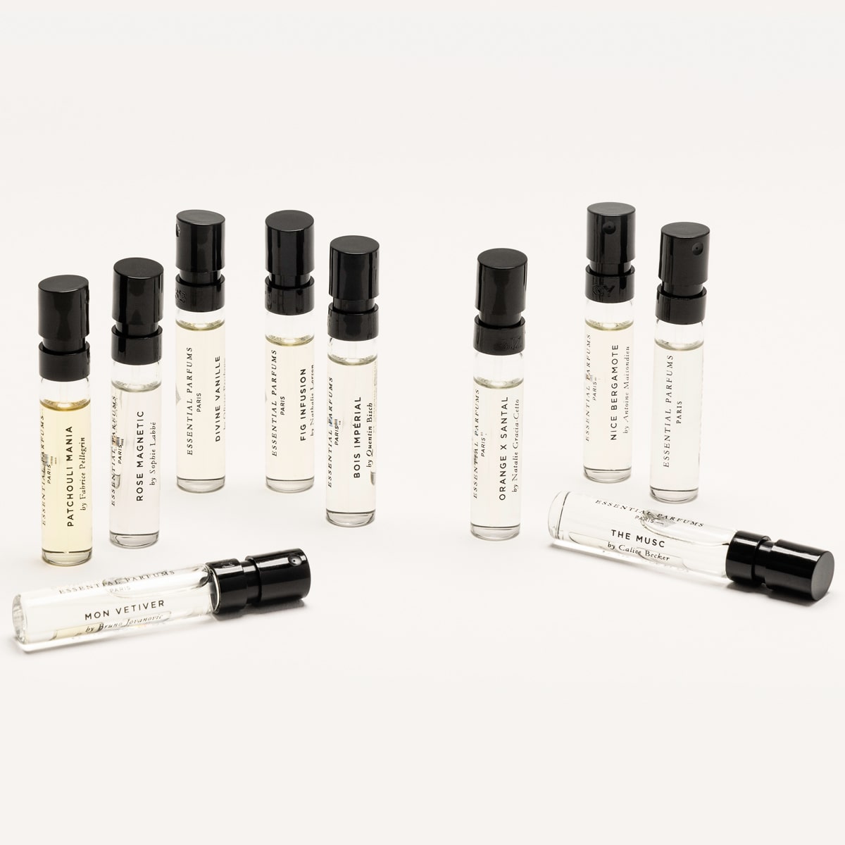 Essential Parfums Discovery Set (10 x 2 ml) vials shown