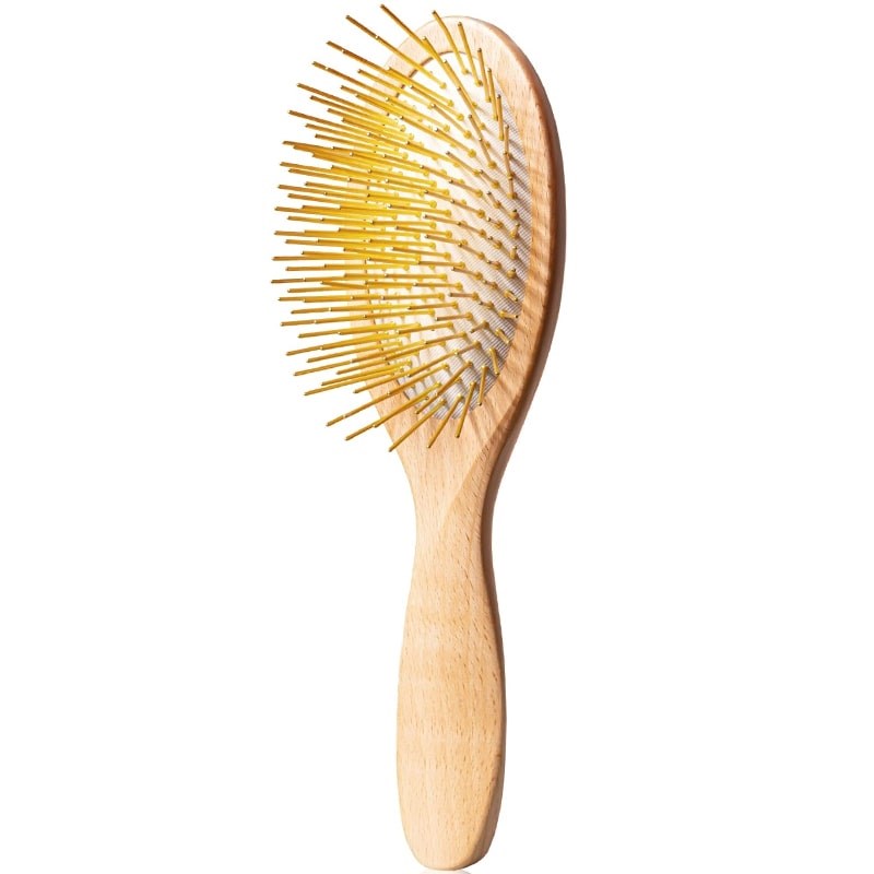 Snow Fox Skincare Gua Sha Hair & Scalp Brush: Premium Wooden Edition (1 pc)