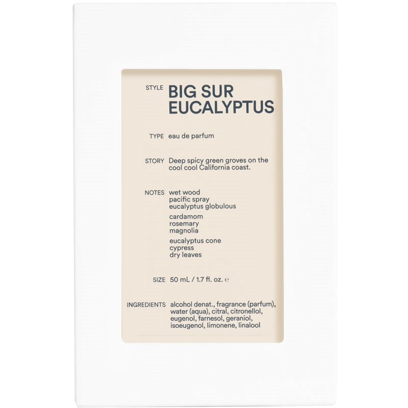 Big Sur Eucalyptus Eau de Parfum (50 ml) box