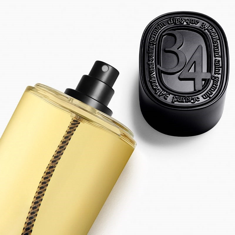 Diptyque 34 Boulevard Saint Germain Eau de Toilette - product shown next to cap