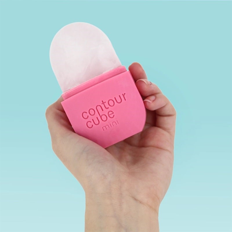 Contour Cube Mini - Pink - model shown holding product