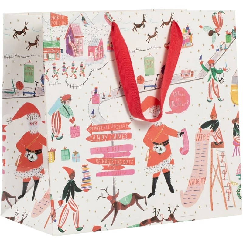 Mr. Boddington's Studio North Pole Headquarters Gift Bag - Large (1 pc)