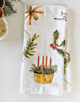 Emily Lex Studio Yuletide Tea Towel - product shown folded