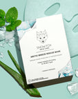 Snow Fox Skincare Arctic Breeze Rescue Mask - product shown next to product ingredients