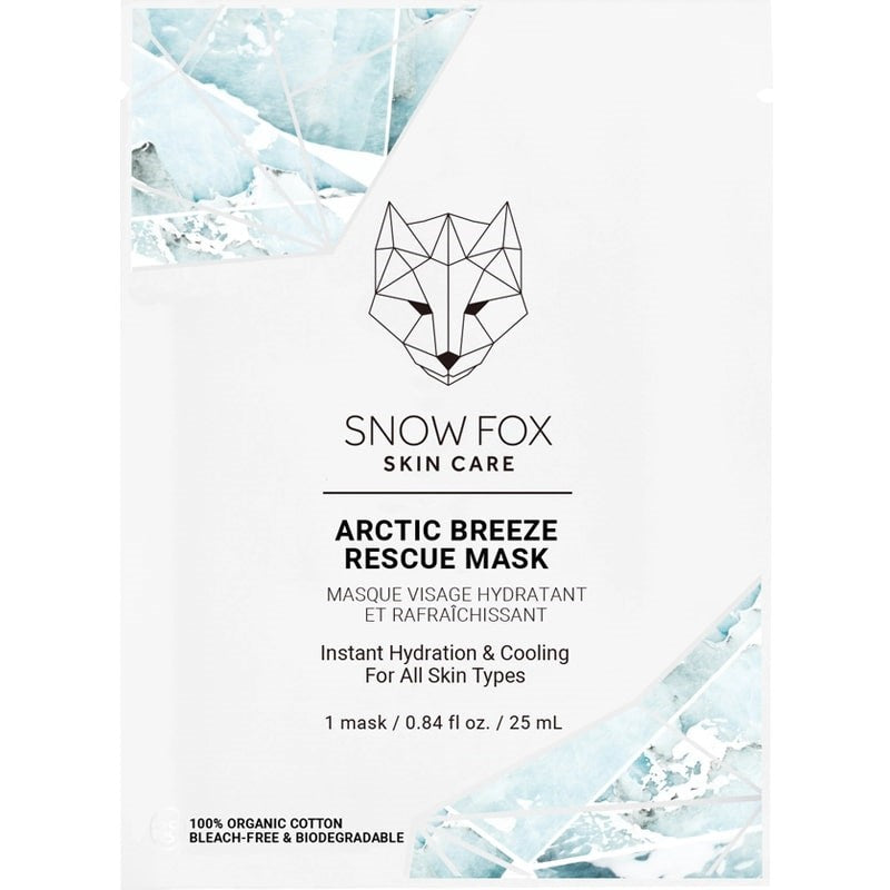 Snow Fox Skincare Arctic Breeze Rescue Mask - single product packaging shown