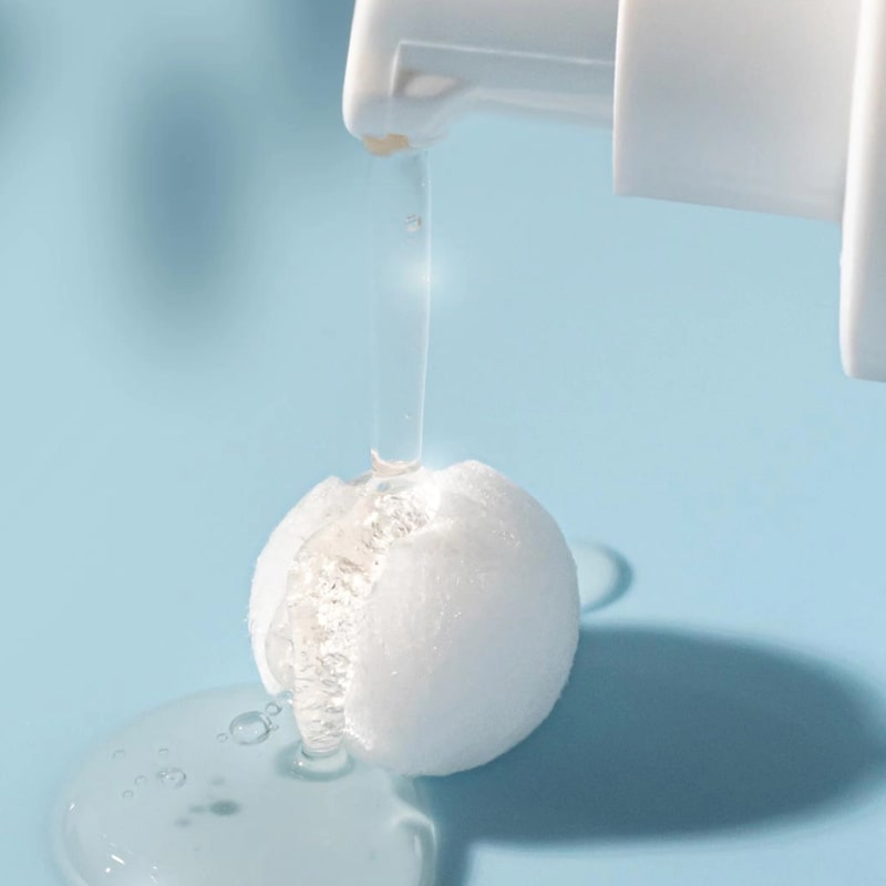 Snow Fox Skincare Ceramide &amp; EGF Treatment Orb - product shown with serum dripping on it