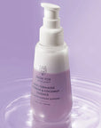 Snow Fox Skincare Multi-Ceramide Lavender & Coconut Essence - product shown on water