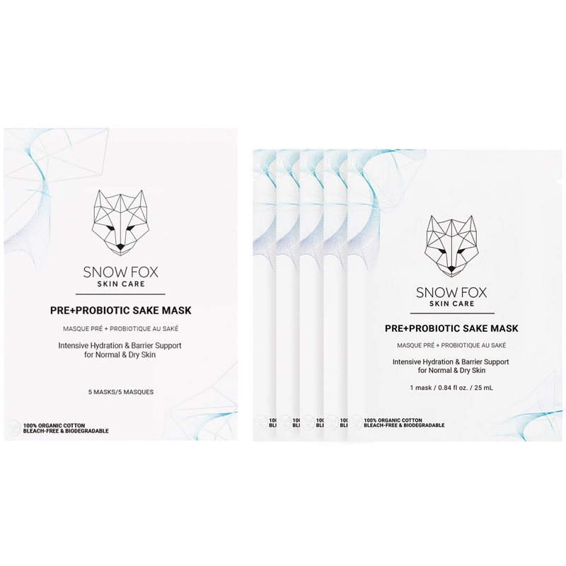 Snow Fox Skincare Pre+Probiotic Sake Mask (5 pcs)