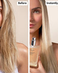 Snow Fox Skincare Tetrapeptide and Ginseng Hair & Scalp Serum - before and after photo of model using product