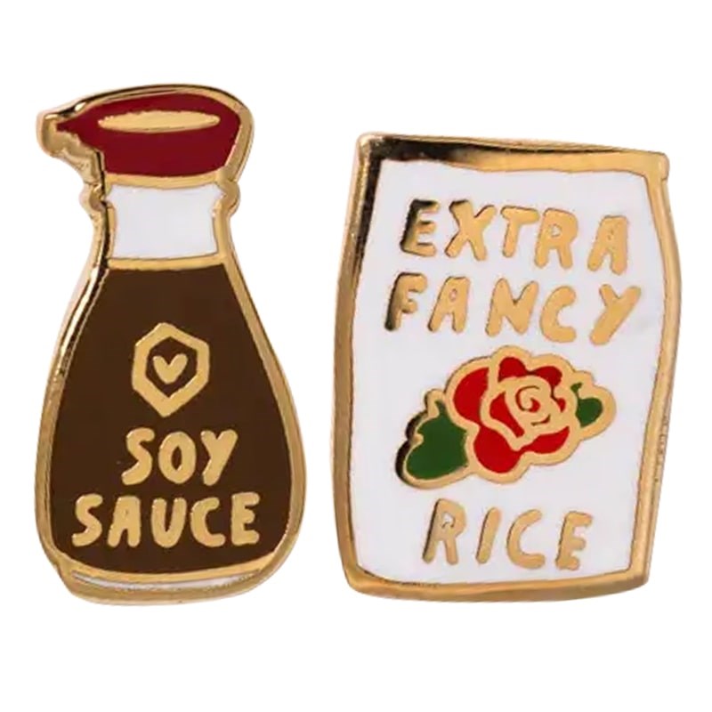 Yellow Owl Workshop Soy Sauce & Rice Earrings (2 pcs)