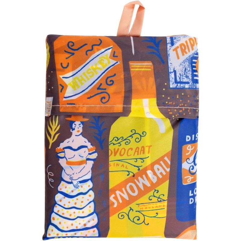 Yellow Owl Workshop Cocktails Art Sack X The Printed Peanut - backside of folded product