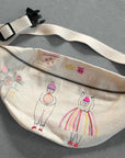 Skippy Cotton Neon Circus Friends Canvas Fanny Pack (1 pc) shown flat