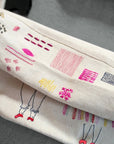 Close up of detail on Skippy Cotton Neon Circus Friends Canvas Fanny Pack (1 pc)