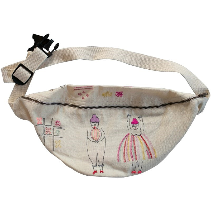 Skippy Cotton Neon Circus Friends Canvas Fanny Pack (1 pc)