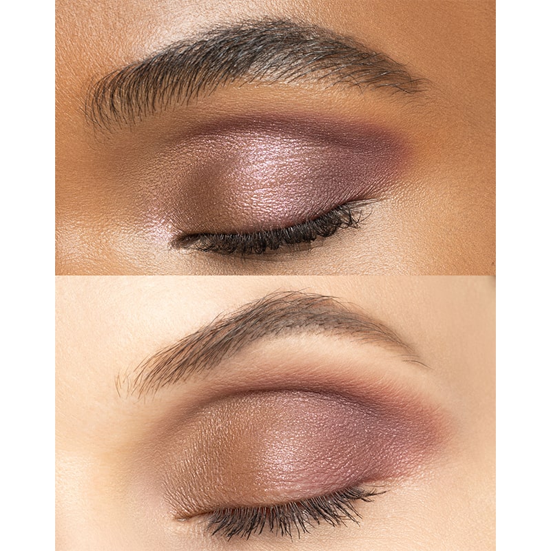 Chantecaille Gilded Garden Eye Duet - Cassis - model shown wearing product