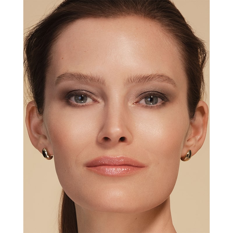 Chantecaille Gilded Garden Eye Duet - Cassis - model shown wearing product