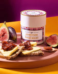 Confiture Parisienne Black Fig & Blackcurrant Pepper - product shown on plate with food and spoon