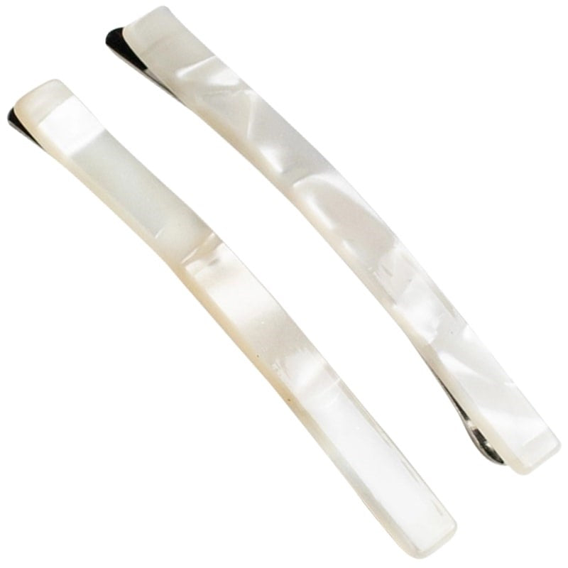 Tiepology Eco Simple Hair Bobby Pin Set - Cream Cheese (2 pcs)