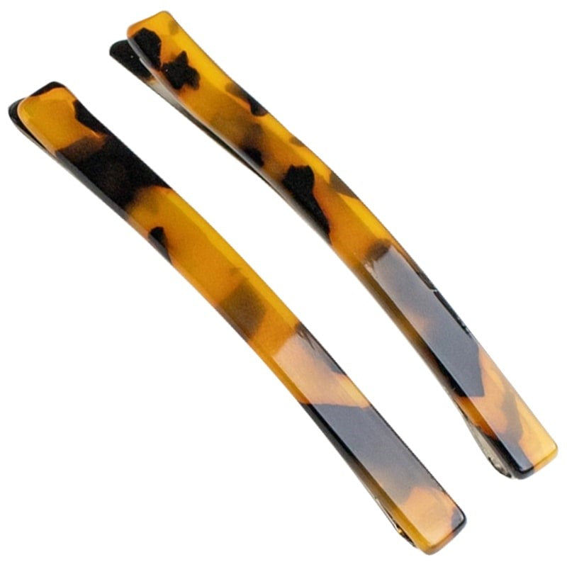 Tiepology Eco Simple Hair Bobby Pin Set - Amber Mix (2 pcs)