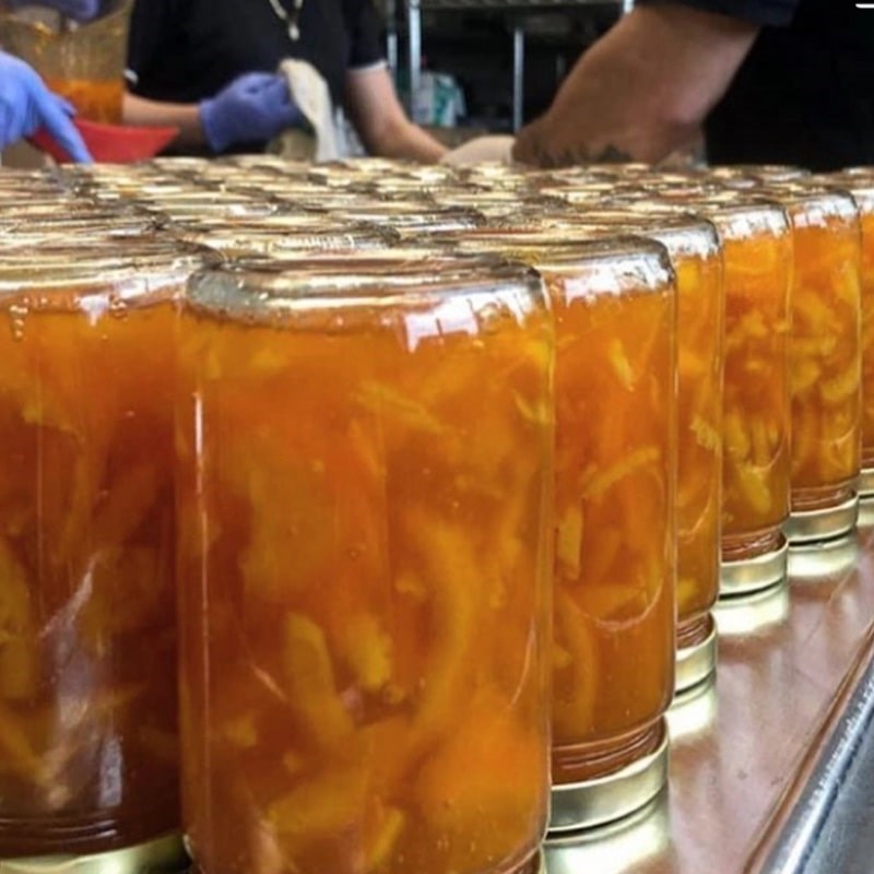 Josephine's Feast Cara Cara Orange Marmalade - products shown in jars on table