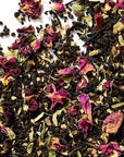 Herbs & Kettles Rose Cardamom Chai - close up of product ingredients